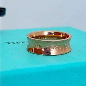 Tiffany rose gold ring size 7